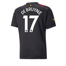 Manchester City Kevin De Bruyne #17 Bortedrakt 2022-23 Kortermet